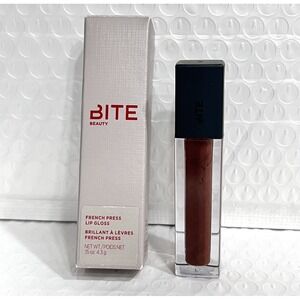 Bite Beauty French Press Lip Gloss In French Press New Full Size (Dark Brown)